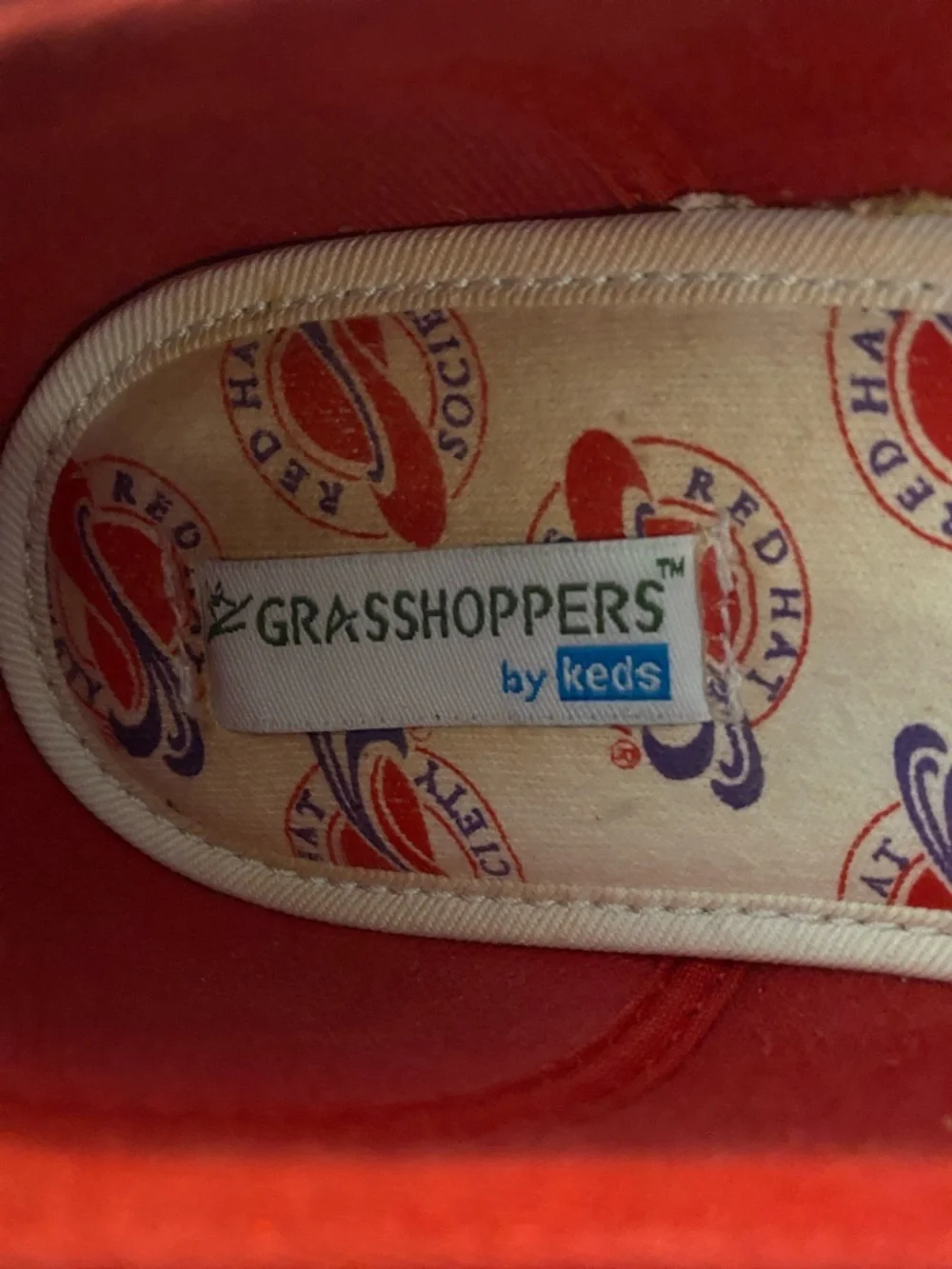 Grasshoppers bright red